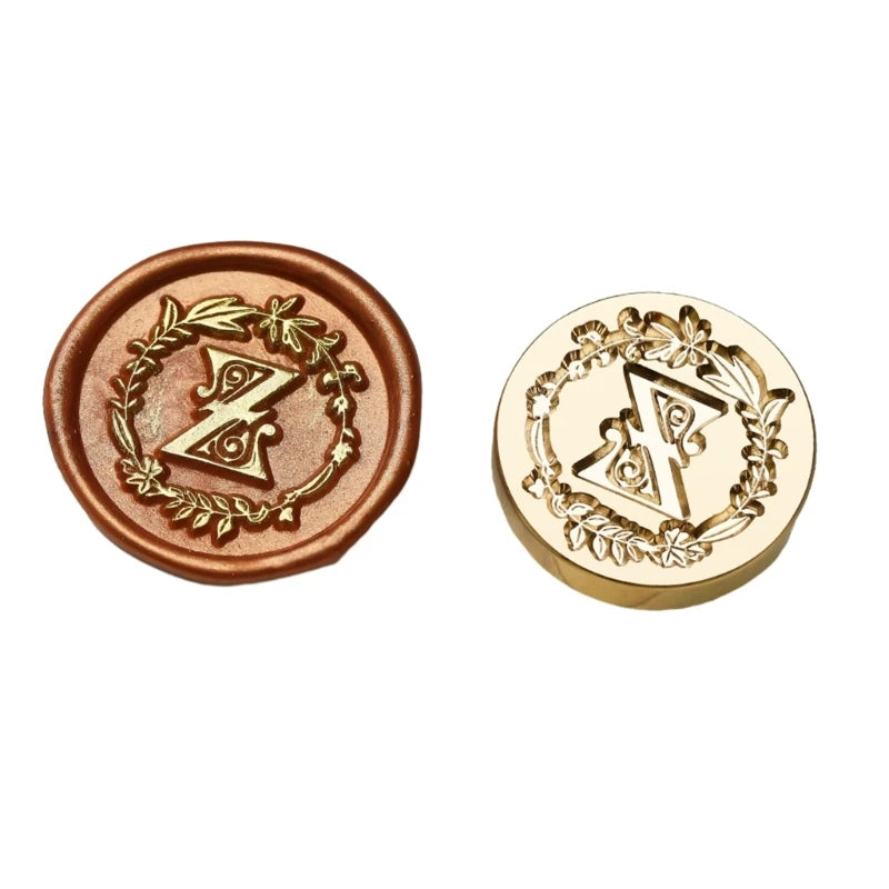 Y1UB Sealing Wax Stamp Letter Series Wax Seal Stamp for Christmas Card Decorations