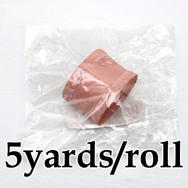 (5Yards/roll) 4cm Skirt Shape Satin Ribbon Hair Bow Gift Wedding Christmas Lace Sewing Accessories Tablecloth Curtain Decoration