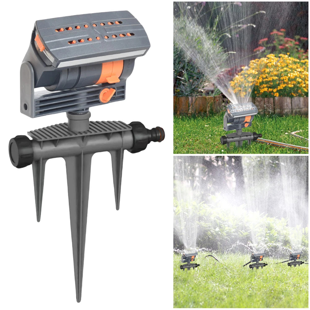 Oscillating Sprinkler Automatic Garden Sprinkler Adjustable Flow Lawn Swing Sprinkler Watering Irrigation System for Large Area