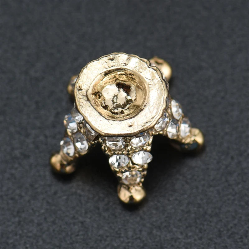 5pcs For Baby Hair Accessories Girl Dress Crafts Crown Buttons Children Buttons Christmas Decorative Buttons Creativity Buttons