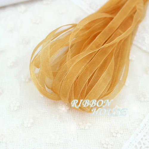 (40 meters/pack) 1/4''(6mm) Organza Ribbons Wholesale Gift Wedding Christmas Decoration Wrapping ribbons Handmade DIY