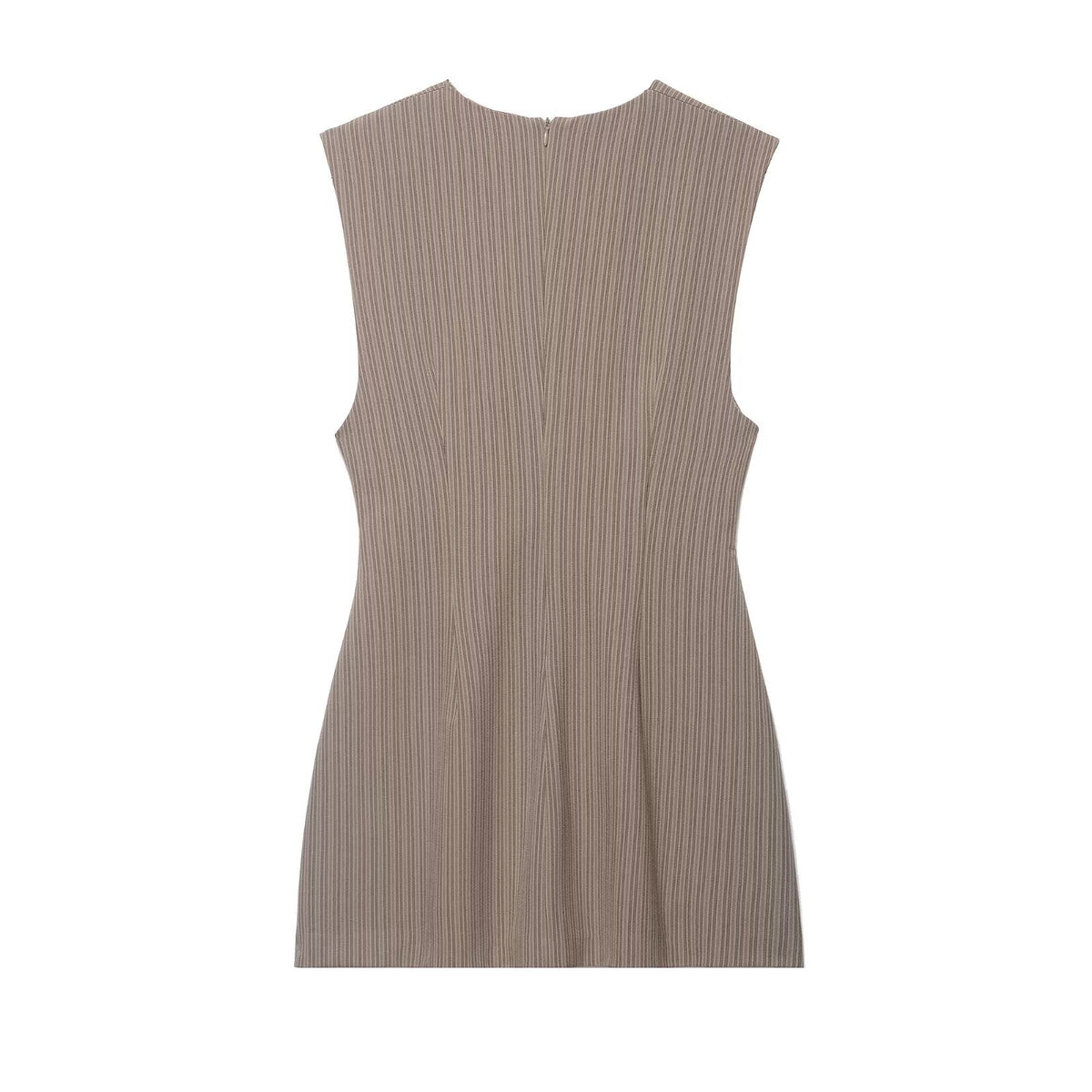 Women Clothing Summer Sexy Striped Short Sleeveless Dress .Ships from