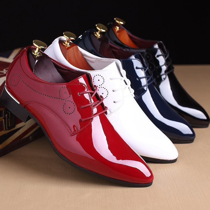 Men Leather Shoes Men Business Casual Dress Shoes Business Casual
