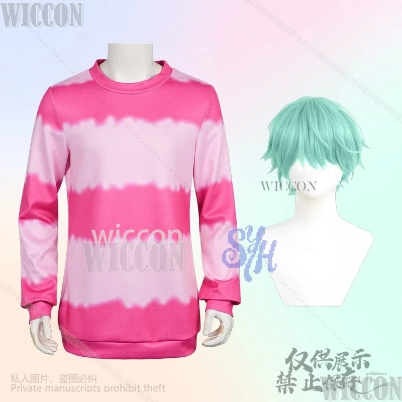 Saja Boys Baby Anime Clothes Kpop Demon Cosplay Loose Round Neck Sweatshirt Sleeve Kawaii Y2k Uniform Wig Halloween Carnival Cos