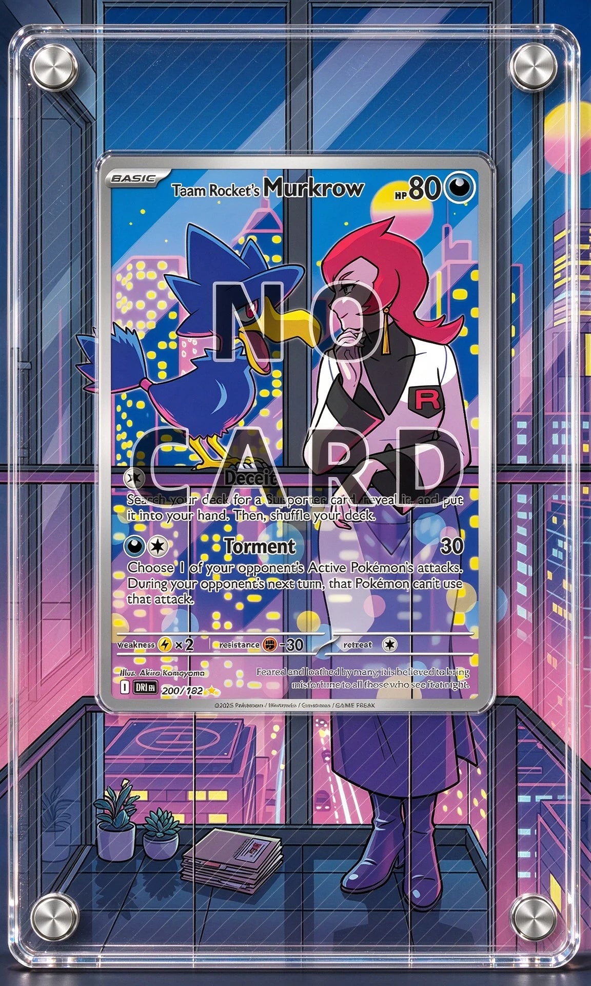 High-definition Acrylic Anime Battle Card Display Frame PTCG Card Collector Gift Desktop Ornament
