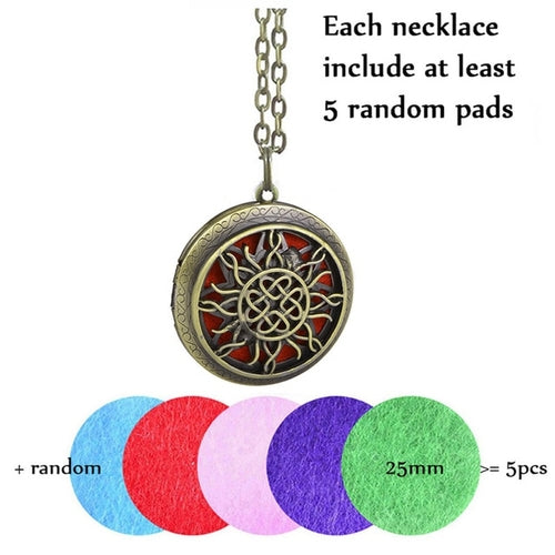 1pc 28' Chain Pads Antique Bronze Aromatherapy