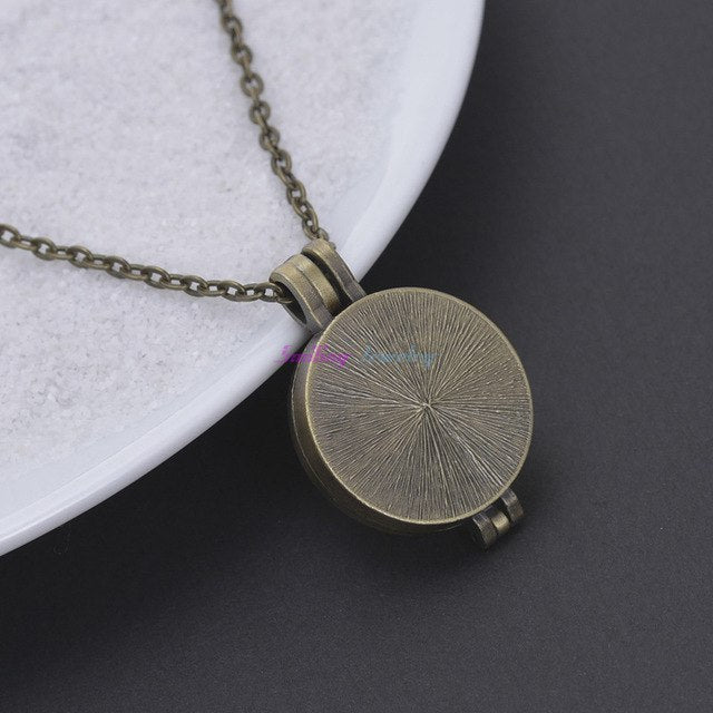 1pc Chain Free Pads Vintage Bronze Net Lockets