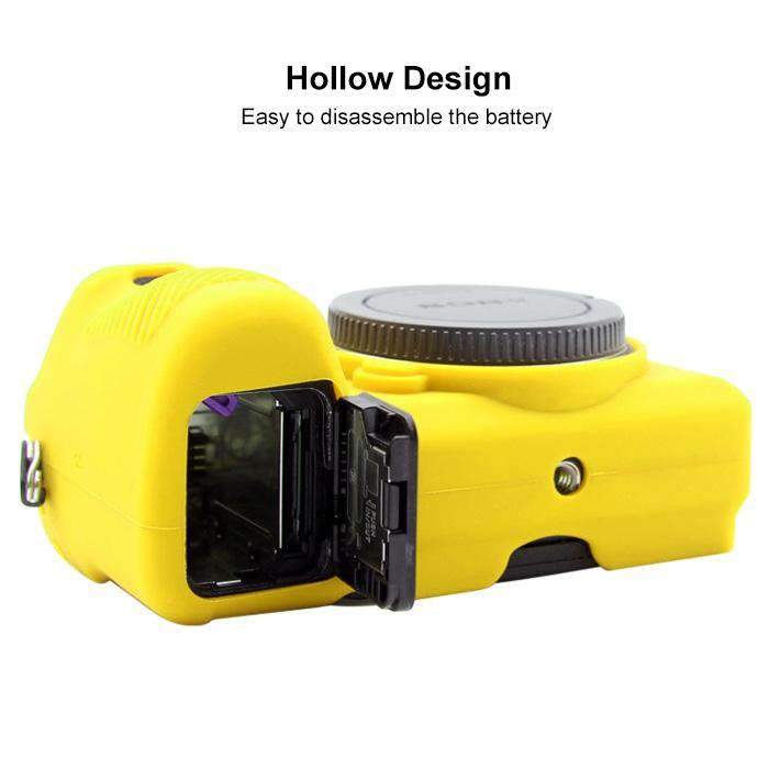 AMZER® Soft Silicone Protective Case for Sony ILCE-6500 - Yellow