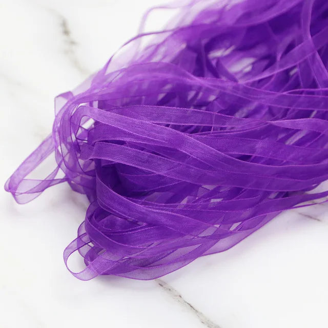 (40 meters/pack) 1/4''(6mm) Organza Ribbons Wholesale Gift Wedding Christmas Decoration Wrapping ribbons Handmade DIY