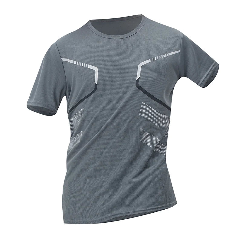 1/3/4 Pieces Summer Men's Printed Quick-drying Breathable Short-sleeved Plus Size Loose Sports Casual T-shirt Multicolor Choice