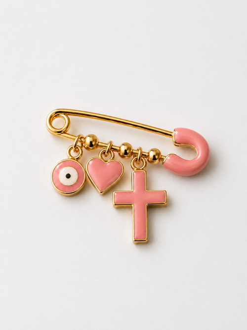 Baby Safety Pin Charm