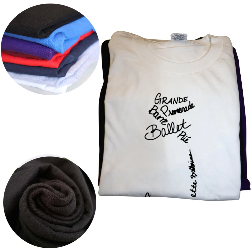 Novelty Awesome Ballet Pointe Shoe Words T Shirts Graphic Streetwear Short Sleeve Birthday Gifts Summer Style T-shirt Men
