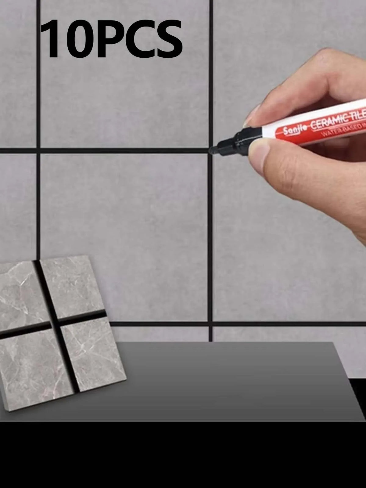 1/5/10PC Waterproof Marker Pen Wall Seam Repair Tiles Grout Markers Pens Floor Bathroom Decontamination Paint Brush Tools