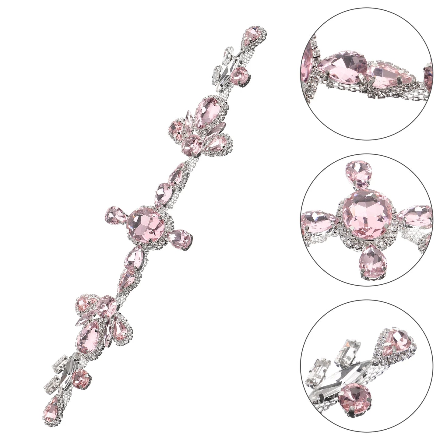 Rhinestones Decoration Embellishments for Clothing Sewing Patches Applique Glitter Alloy Bride