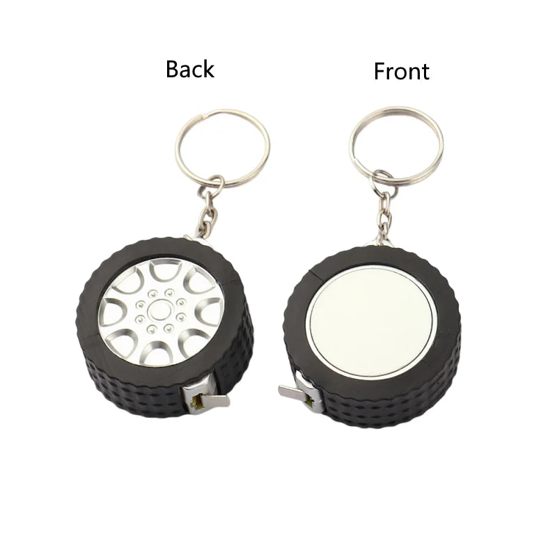 1 Piece Personalised Custom Photo Mini Tape Measure Keychain - Personalised gifts, durable home improvement tools and keychains.