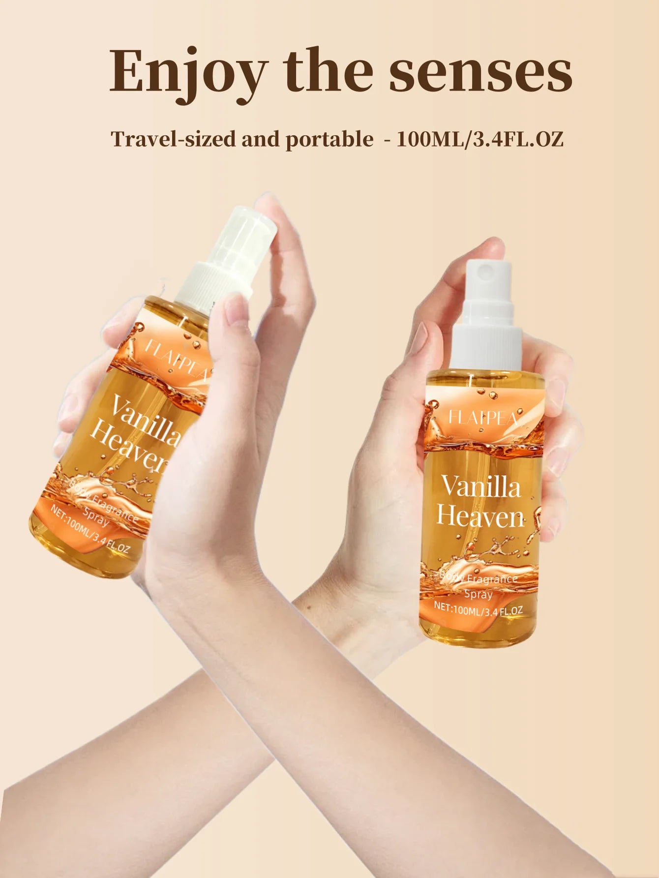 100ml Vanilla Fragrance Fragrance, Body And Hair Mist, Long-Lasting Scent, Suitable For Business Occasions, Dates