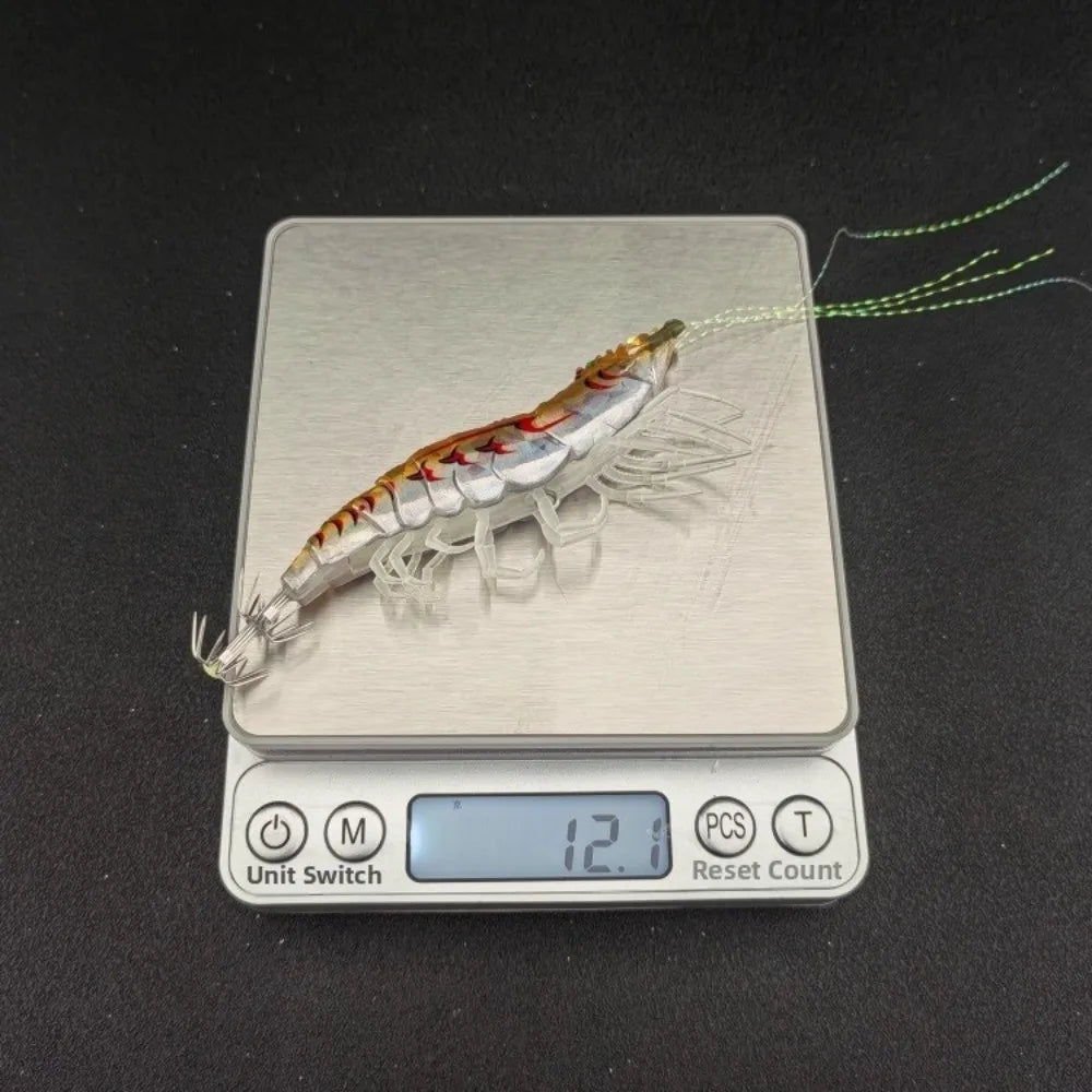 10cm Length Squid Bait 12g Weight Watermelon Laser Horizontal Jig Rattle Lure Horizontal Design Squid Jig Squid Fishing