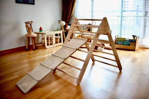 Montessori Climbing Set / Pikler Triangle, Climbing Arch & Ramp / 3