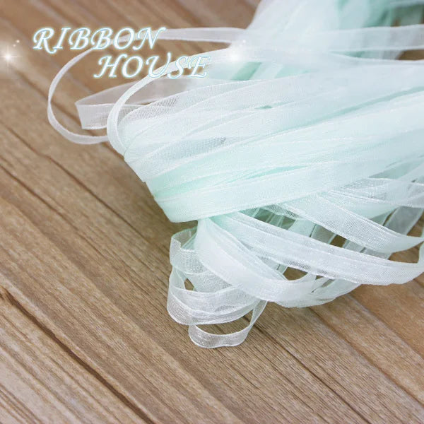 (40 meters/pack) 1/4''(6mm) Organza Ribbons Wholesale Gift Wedding Christmas Decoration Wrapping ribbons Handmade DIY