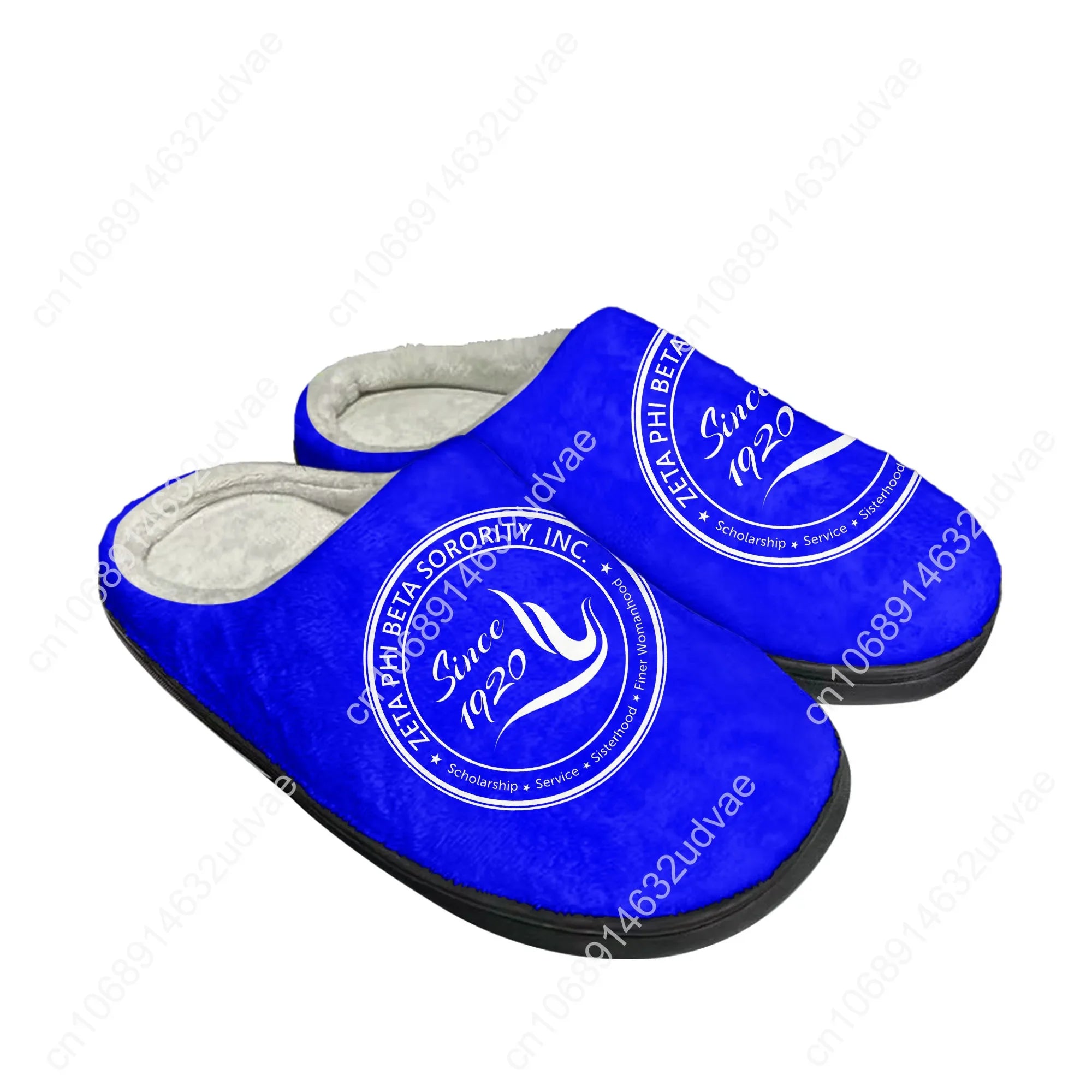 Zeta Sorority ZPB 1920 Home Cotton Slippers Phi Beta Mens Womens Plush Bedroom Casual Keep Warm Shoes Indoor Customized Shoe
