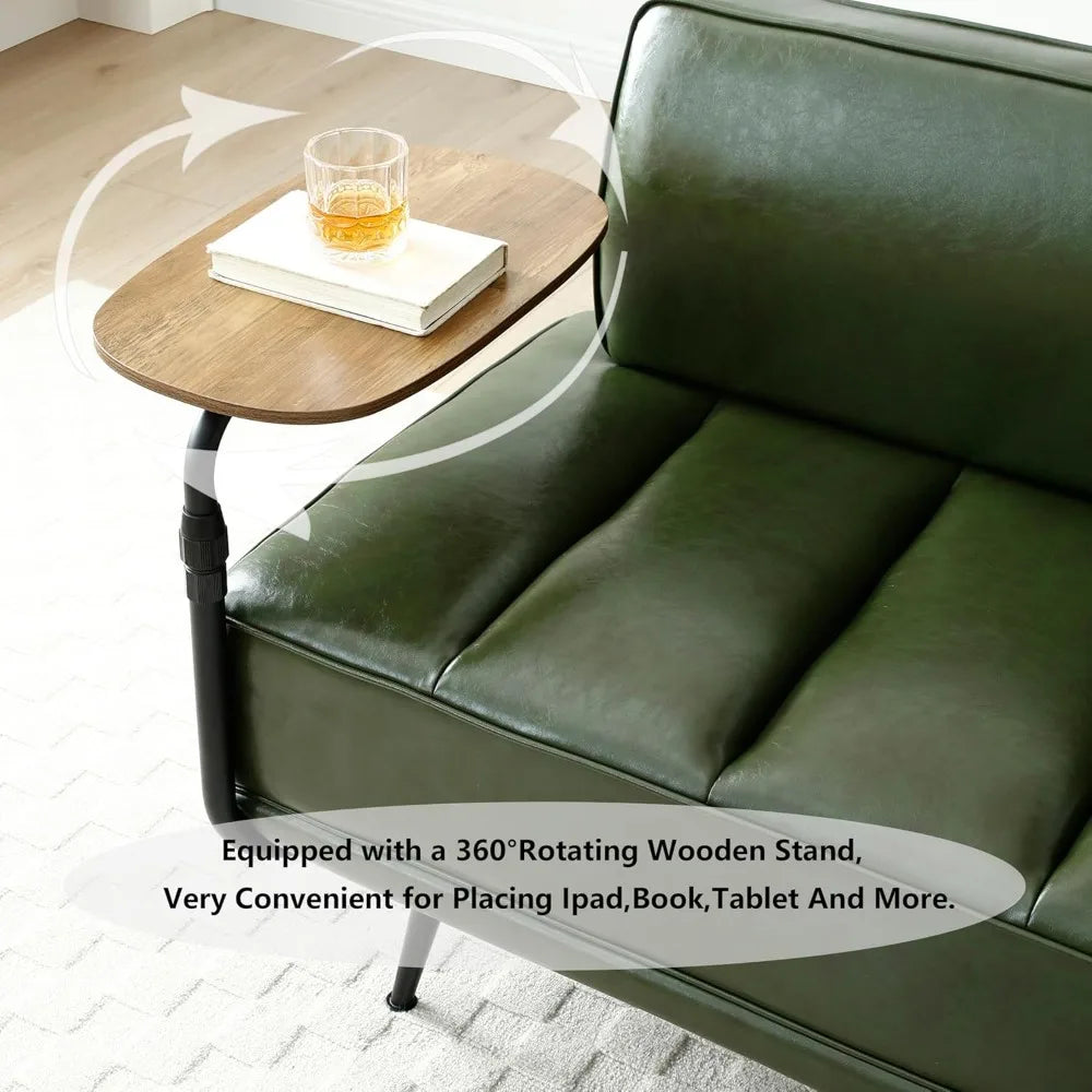 PU Leather Bedroom Ottoman Bench 53.2" Long Ottoman Benches for Living Room Bed End Rectangular Window Entryway Bench