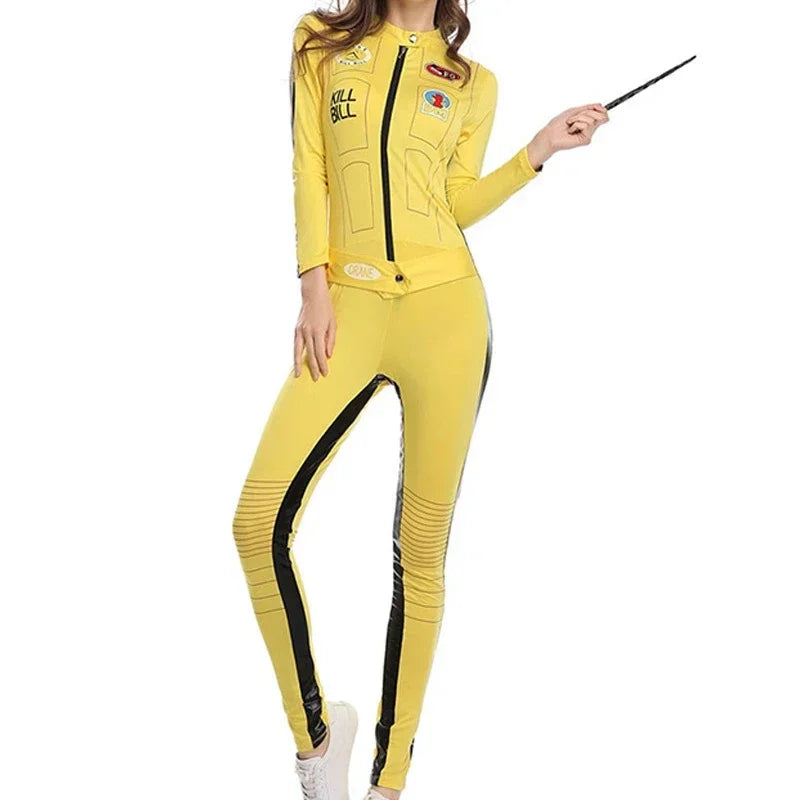 New 2025 Kill Bill The Bride Beatrix Kiddo Cosplay Costume Kung Fu Jumpsuit for Women Halloween Carnival Mardi Gras Costu eqs9X
