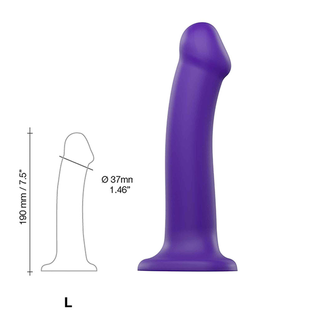 Dildo Dual Density Strap-on-me Purple Silicone