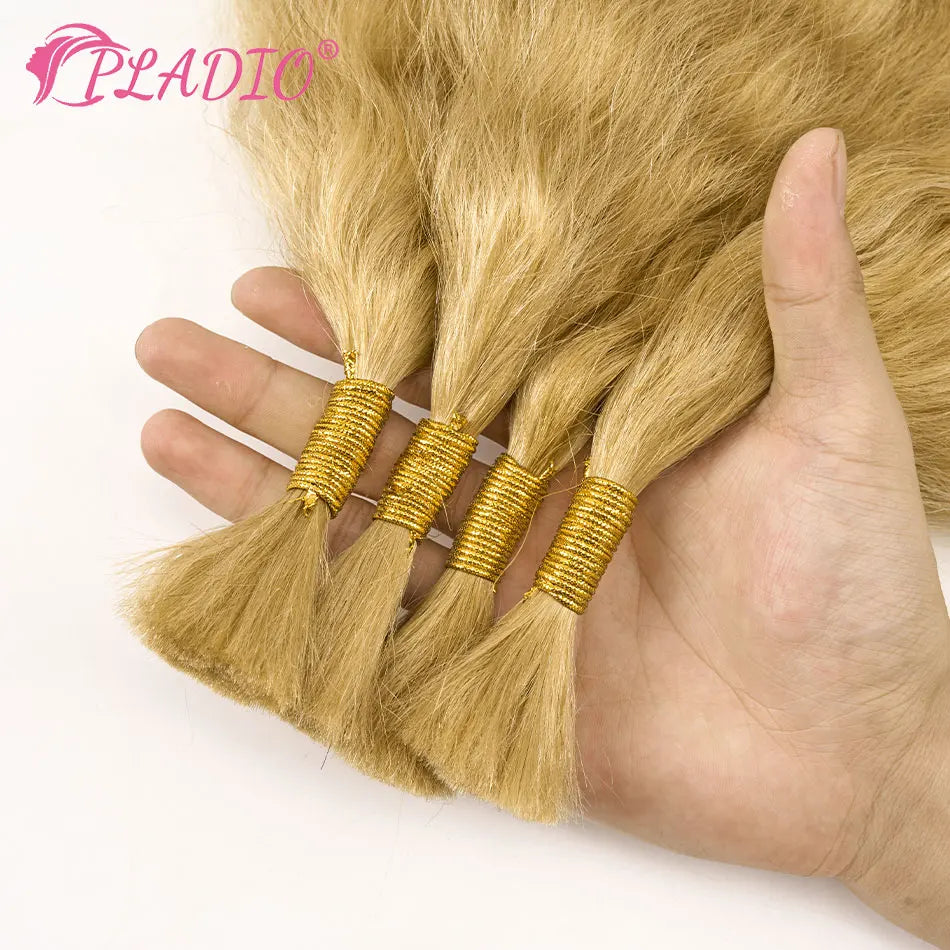 100G Wet and Wavy Bulk Hair Extensions for Braiding Human Hair Braiding Bulk Hair Extensions 100% Human Hair Bundles