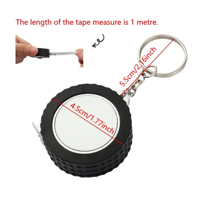 1 Piece Personalised Custom Photo Mini Tape Measure Keychain - Personalised gifts, durable home improvement tools and keychains.