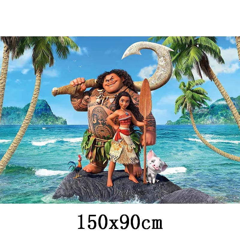 125pcs Disney Moana Party Balloons Moana Balloon Gold set Baby Shower Birthday Party Decorations Kids Toy Gifts