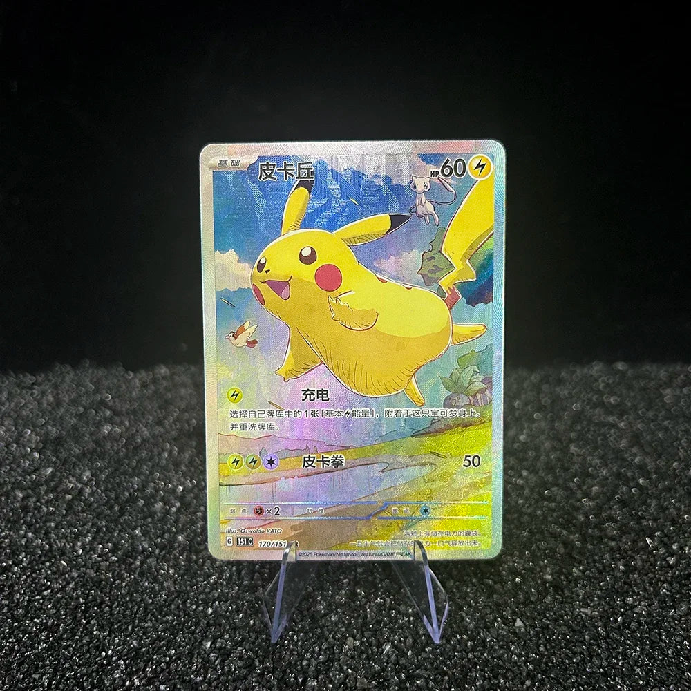 PTCG Collection Card Anime S8A-G 25Th Anniversary 001/015 Cartoon Japanese Refractive Color Flash Cards Christmas Gift Toys