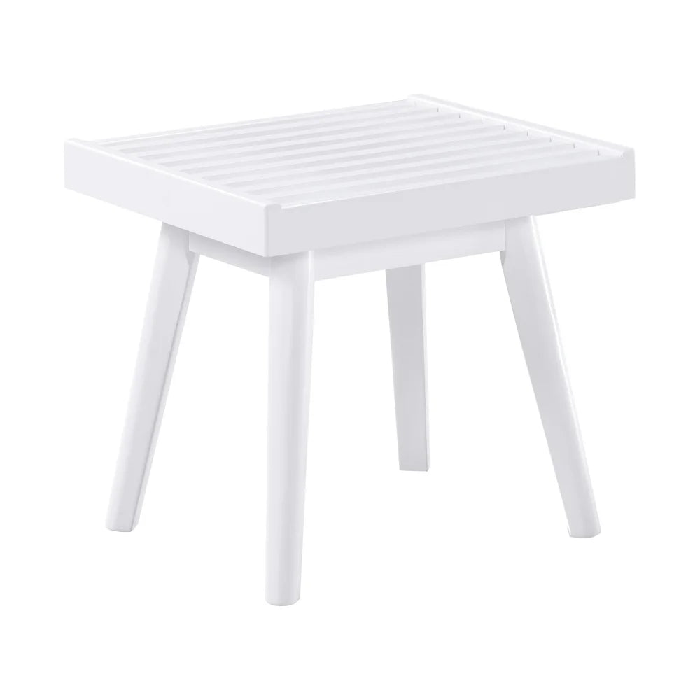 Farmhouse Style Solid Wood Slatted Bench Entryway or Bedroom Indoor Use Durable New Zealand Pine Assembly Required