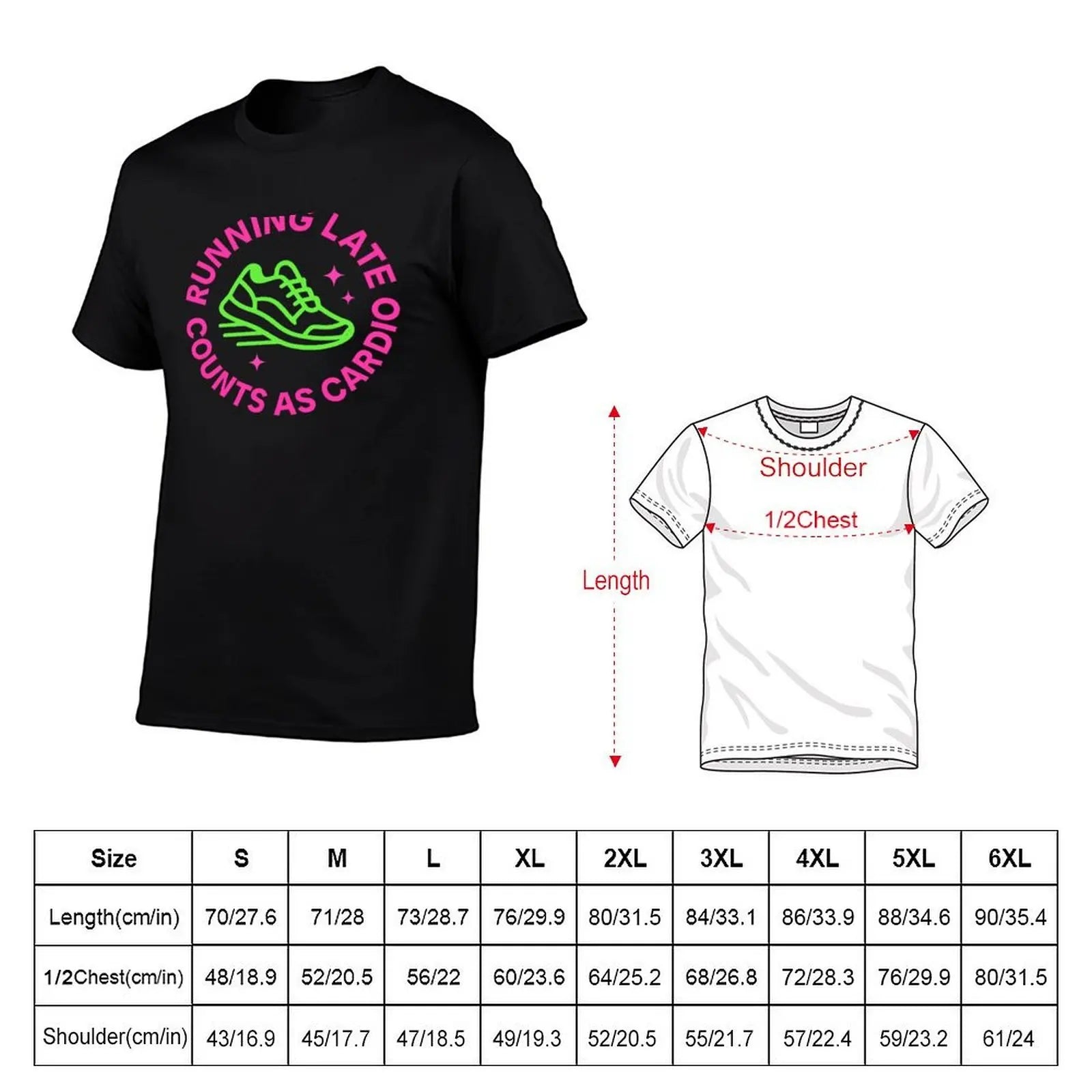 Does Running Late Count as Exercise? – Neon Retro Running Shoe Circular Design Tee & Merch T-Shirt clothes mens vintage t shirts