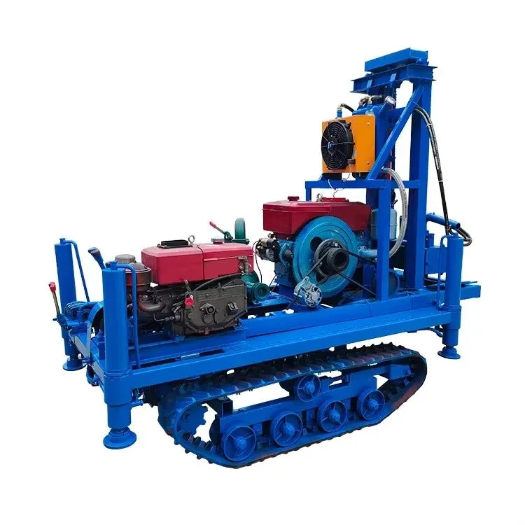 120m/180m Deep Crawlaer Wheeled Crawler Portable 22HP Diesel Engine Rotary Water Well Drilling Rig Machine 2024