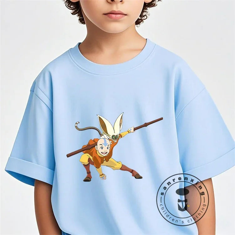 The Avatar 100% Cotton Children's -Shir T Shirt Brands 2025 Kids Spring Clothes Baby Summer Clothes Tops Girls
