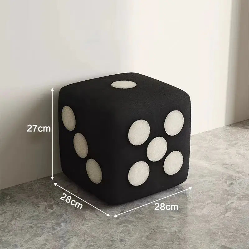 Nordic Solid Wood Frame Shoe Stool Bedroom Ottoman Comfortable Multifunctional Small Stool High Weight Capacity Low Stool