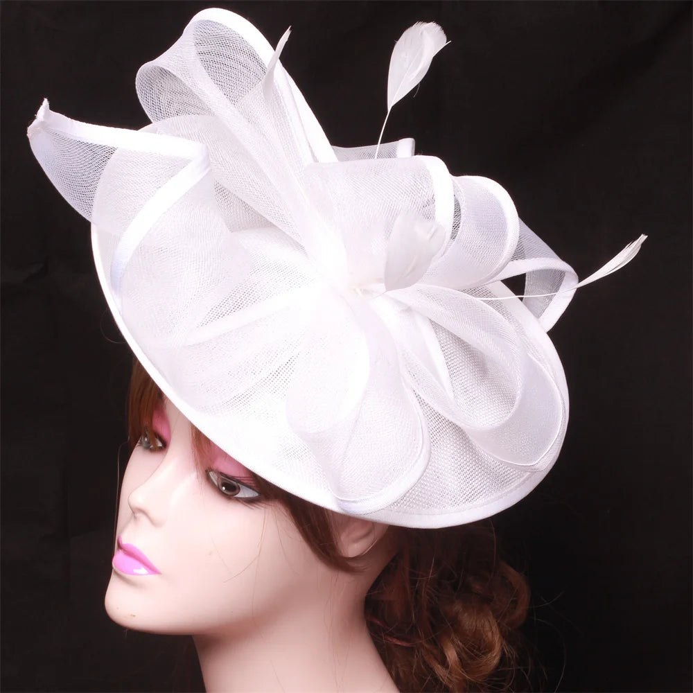Hot Pink New Fascinator Wedding Women Hat Derby Race Ladies Headpiece Bride Wedding Chic Pillbox Fascinator Hair Accessories