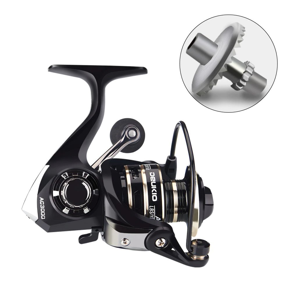 12BB Metal Spinning Fishing Reel 5.2:1 Freshwater Saltwater Left Right
