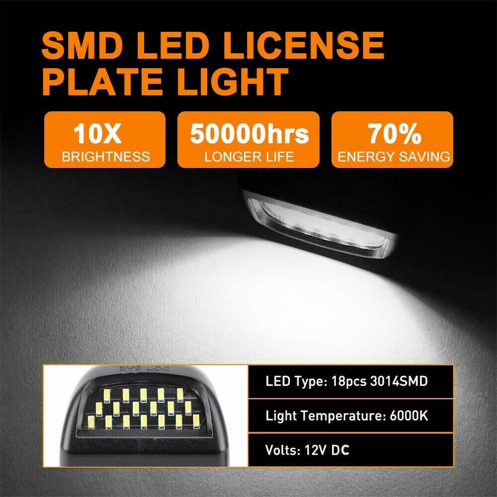 For 00-06 Chevy Tahoe Suburban GMC Yukon XL LED License Plate Light