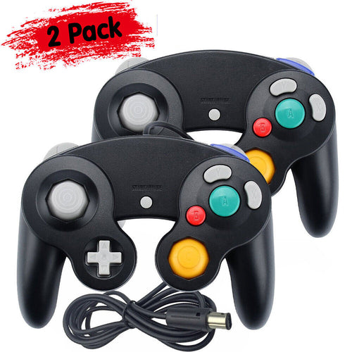 2 Pack Wired NGC Controller Gamepad for Nintendo GameCube GC & Wii U