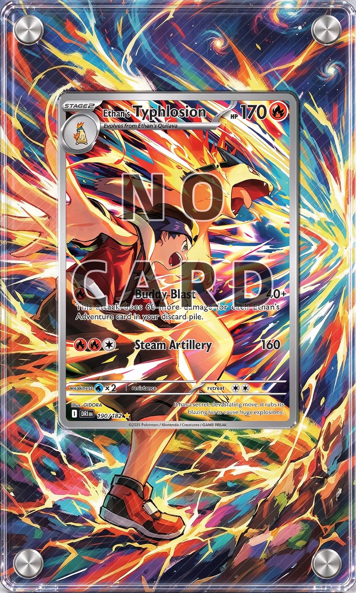 High-definition Acrylic Anime Battle Card Display Frame PTCG Card Collector Gift Desktop Ornament