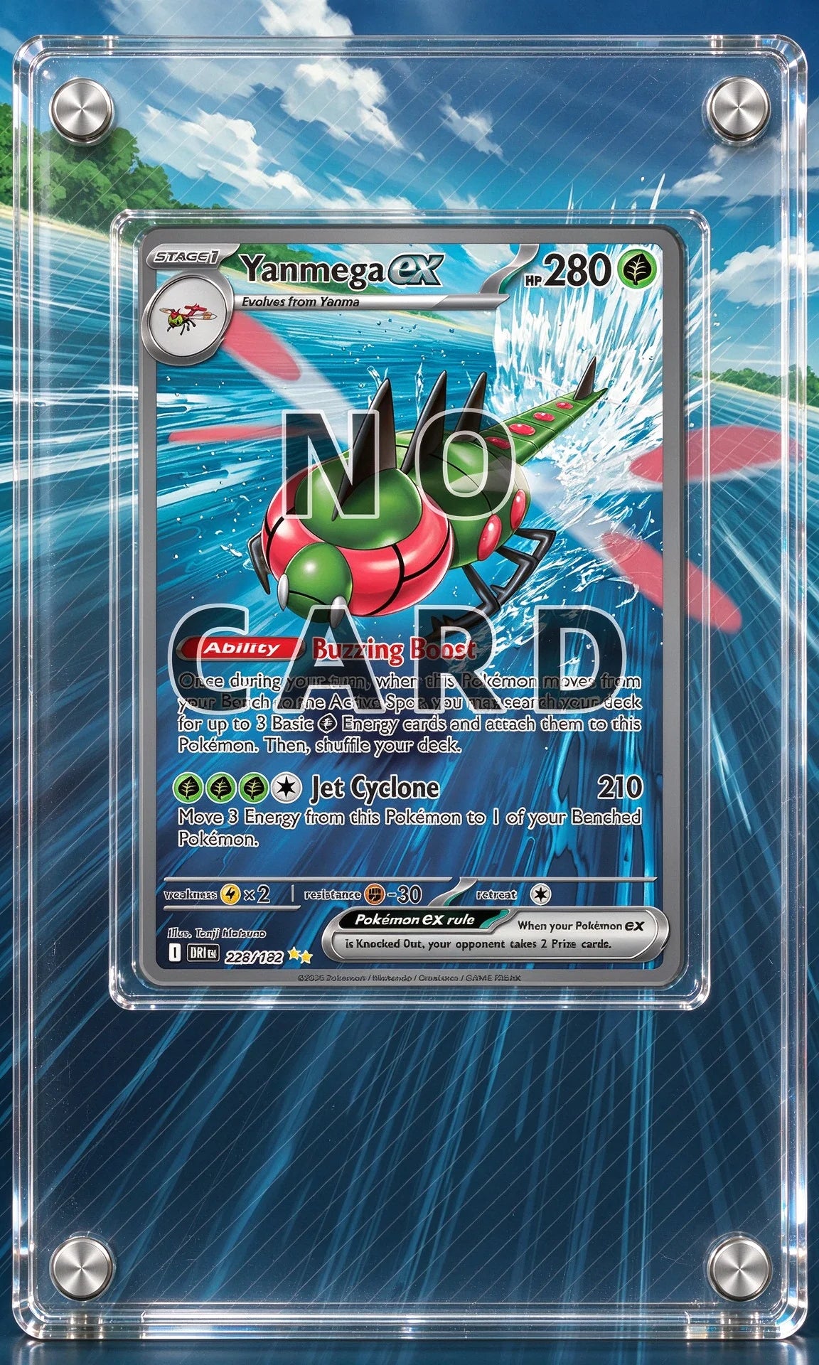High-definition Acrylic Anime Battle Card Display Frame PTCG Card Collector Gift Desktop Ornament
