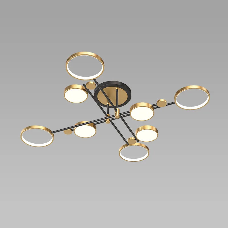 Nordic Minimalist LED Ceiling Light Creative for Living Room Bedroom Decoration Aluminum Fashion Art Lighting Fixtures Lustre