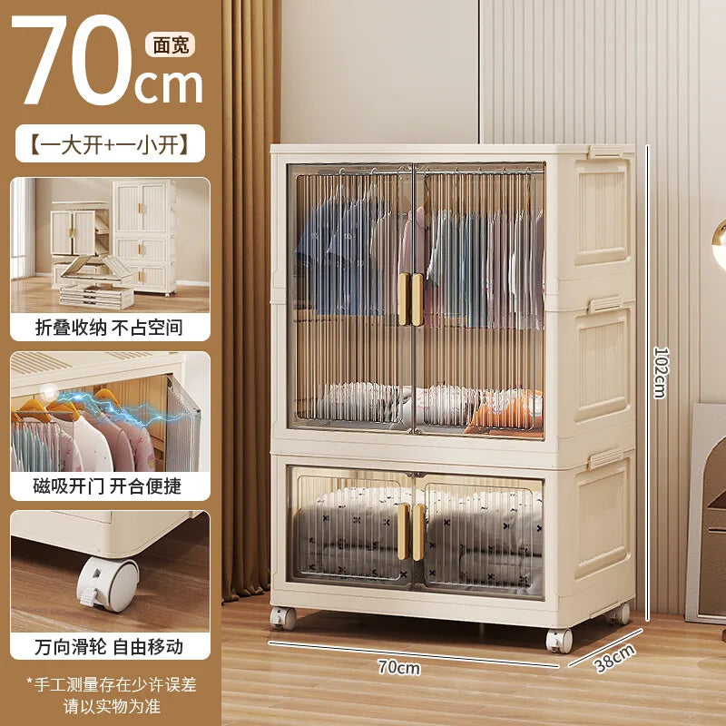 Wardrobe Clothes Closet Bedroom Furniture Storage Cabinet Foldable Wardrobe Plastic Cabinet Armario De Ropa Storage Cabinet
