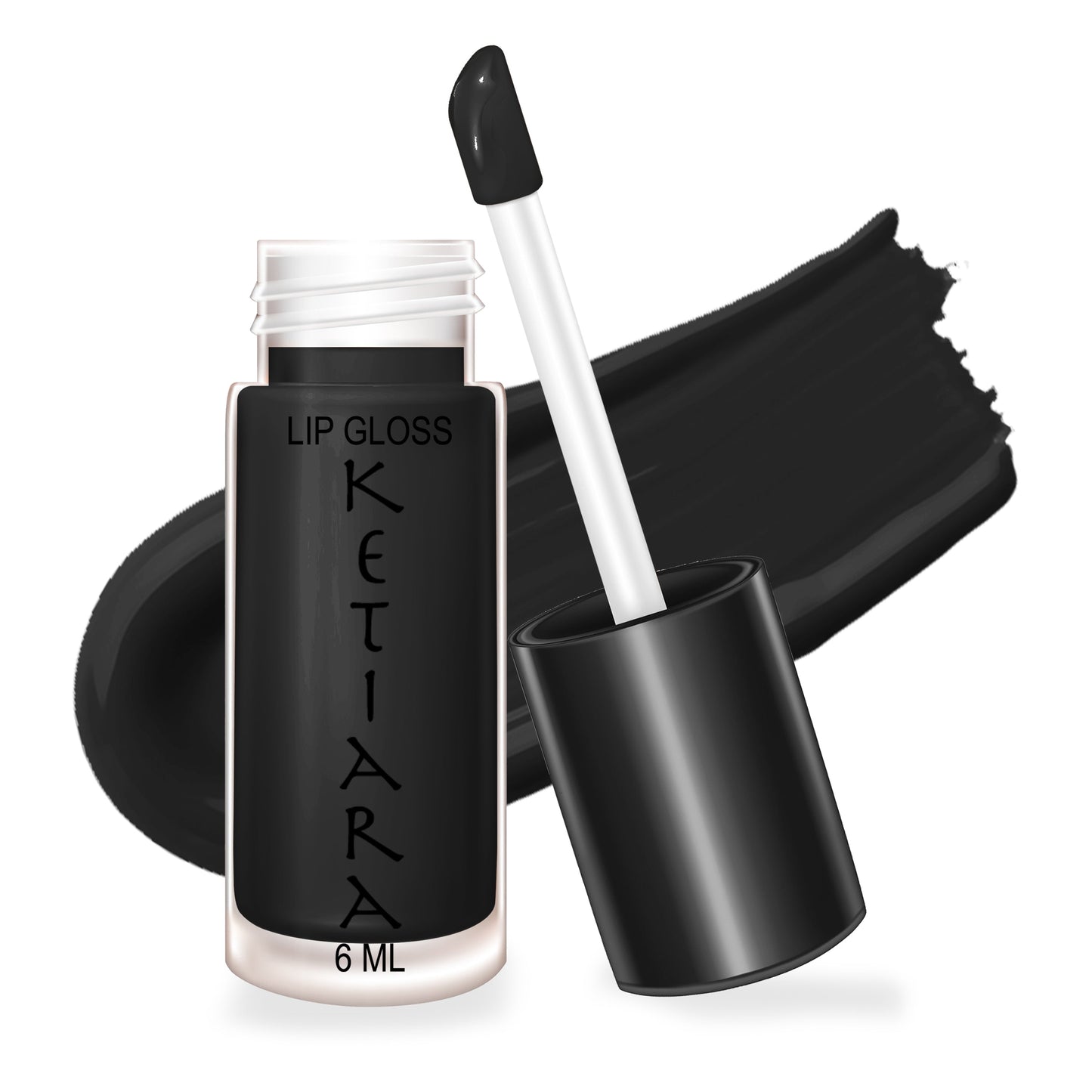 Black Big Brush Wand Moisturizing and Hydrating Non-sticky Premium