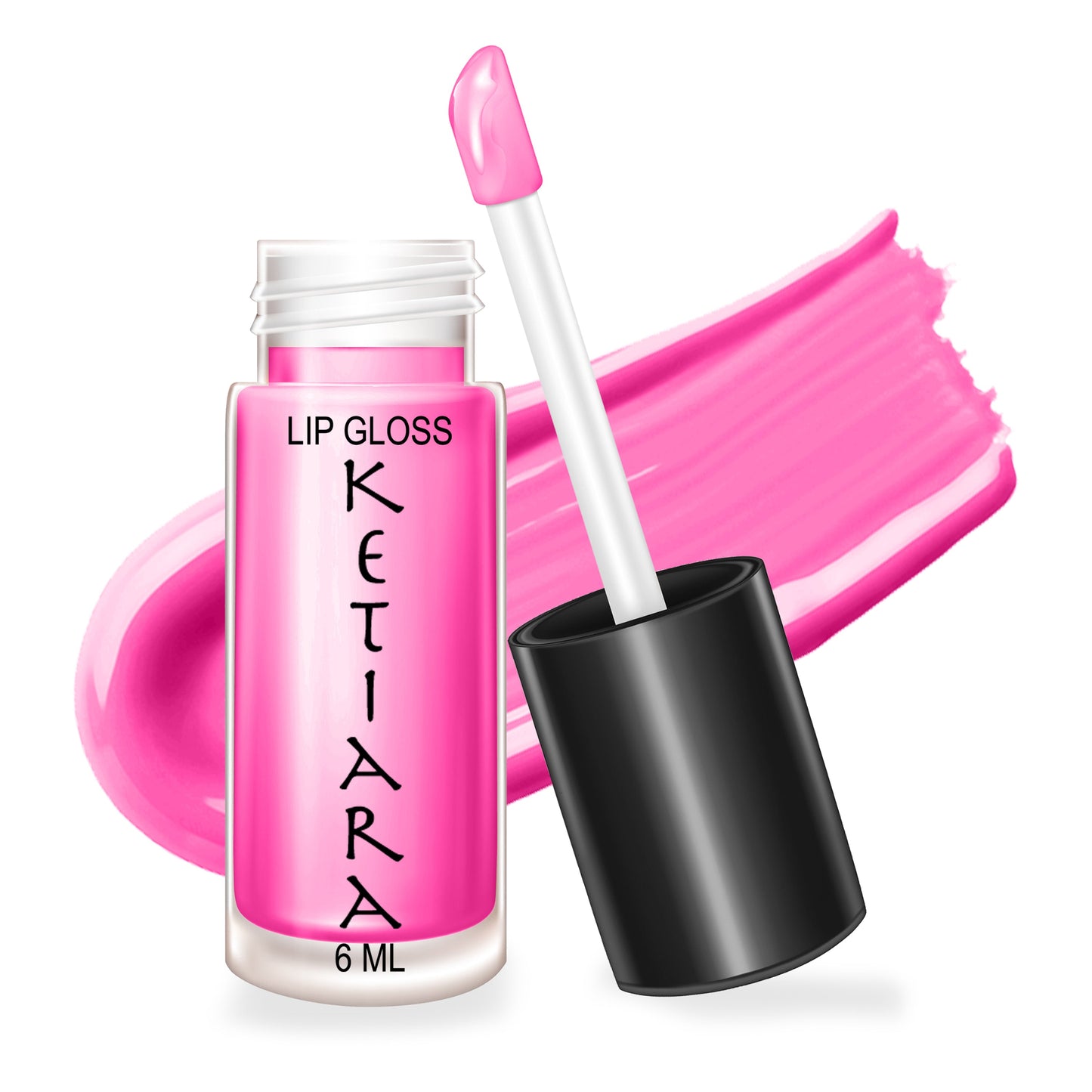 Pink Rose Big Brush Wand Moisturizing and Hydrating Non-sticky
