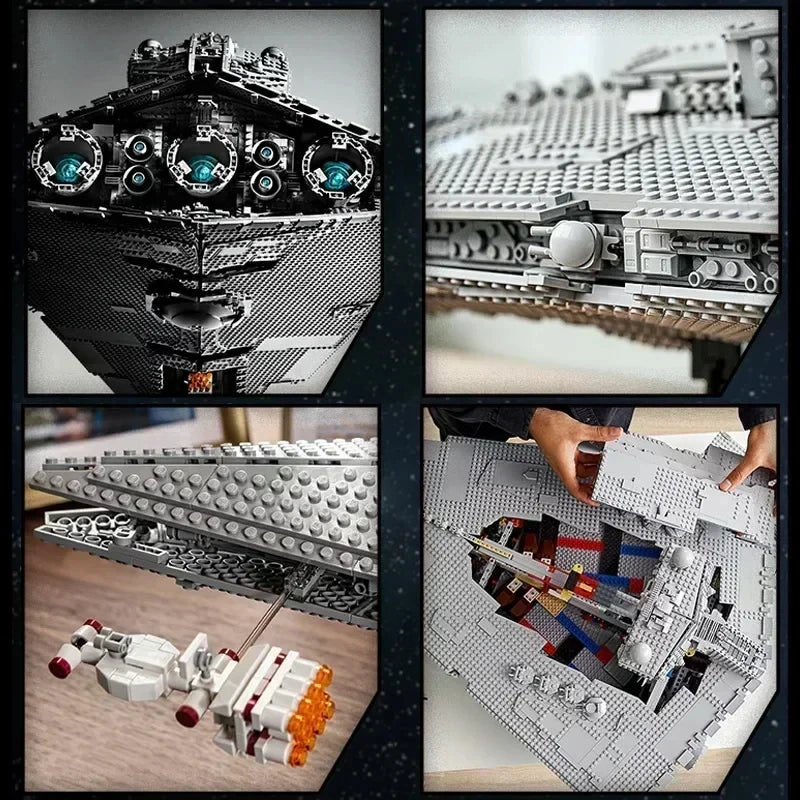 2025 Large 4784PCS UCS Empire Star Destroyer Creative Building Block 75252 Brick Toy Super Great Ultimate Weapon Spaceship Gift