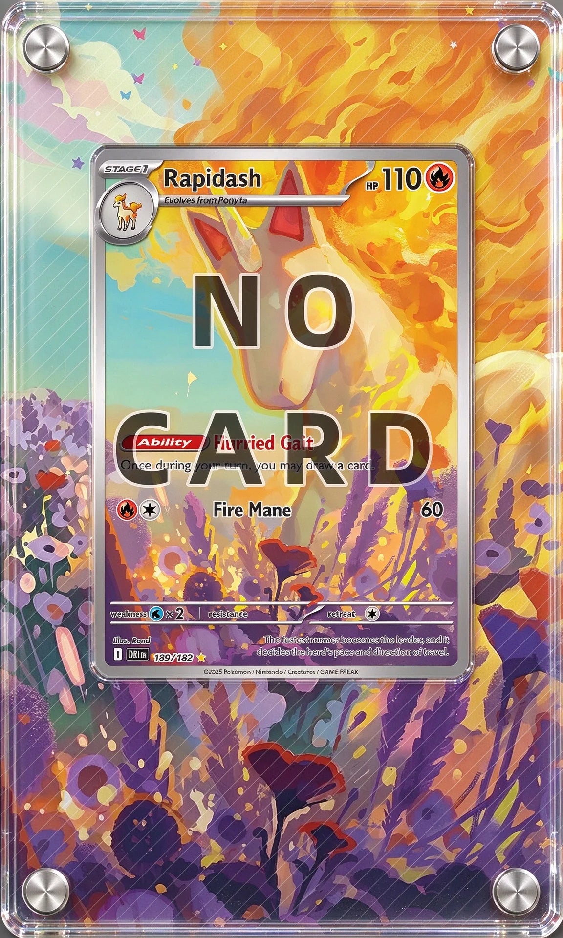 High-definition Acrylic Anime Battle Card Display Frame PTCG Card Collector Gift Desktop Ornament