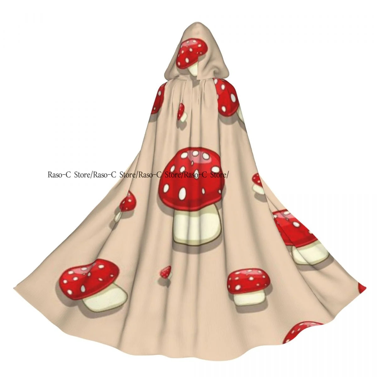 Unisex Adult Morning In The Forest Freshness Natural Environment Print Cloak with Hood Long Witch Costume Cosplay