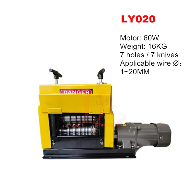 1-20mm 1-38mm Electric Wire Stripping Machine Cable Stripper 60W 750W Copper Peeler For Copper Aluminium Wire Recovery